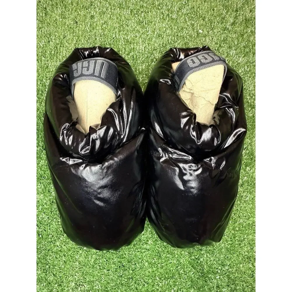 UGG Kids Puff Black Slingback Slippers Size 13 Brand New Without Box
